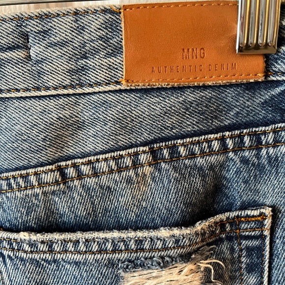Mango MNG Denim Relax Distressed Jeans sz 6 - Picture 6 of 12